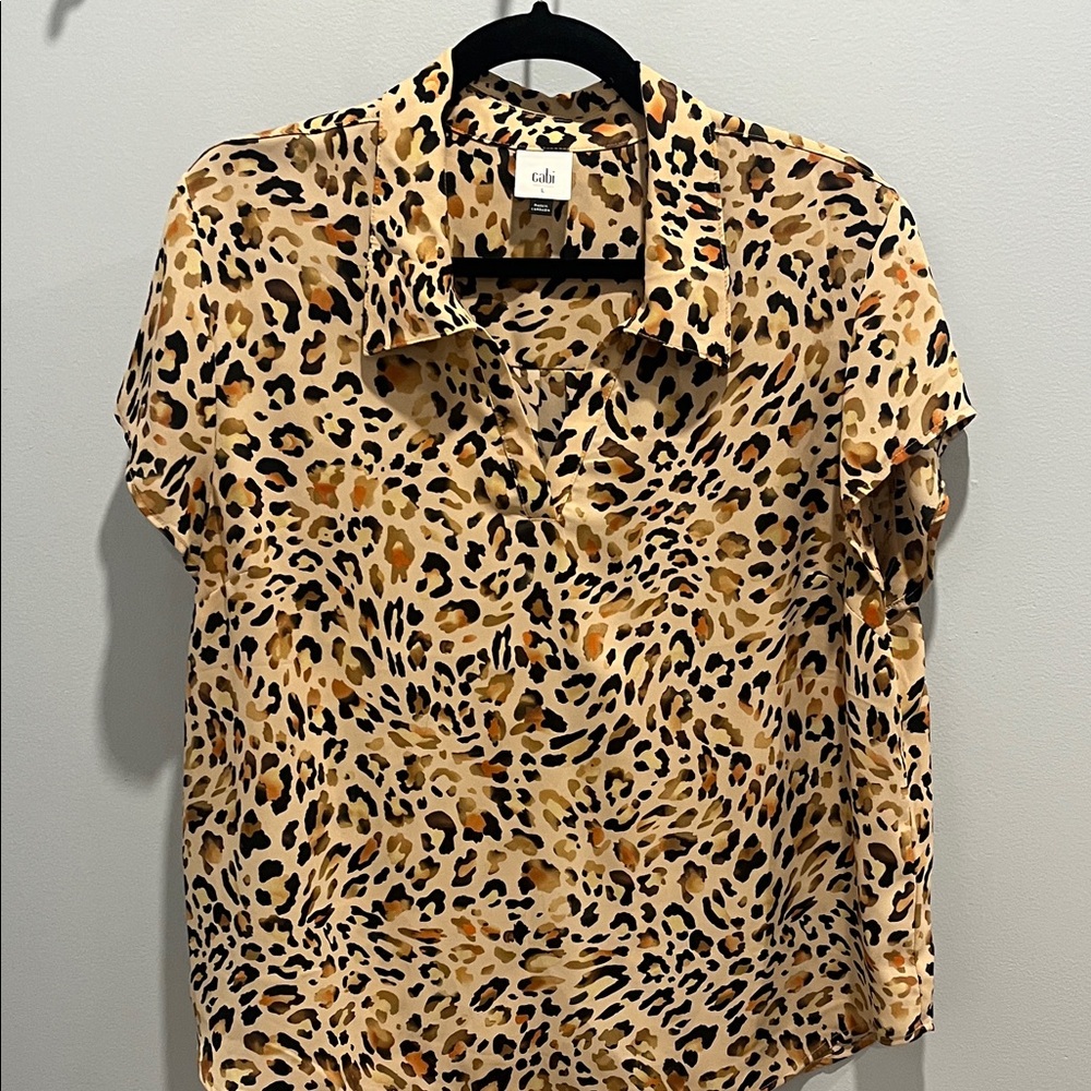 CAbi Leopard Print Shirt